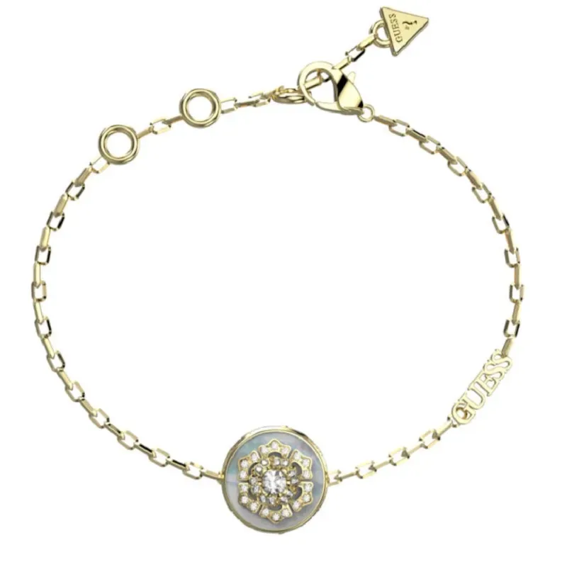 Επίχρυσο βραχιόλι Guess La Fleur Stainless Steel JUBB04549JWYGL JUBB04549JWYGL Ατσάλι