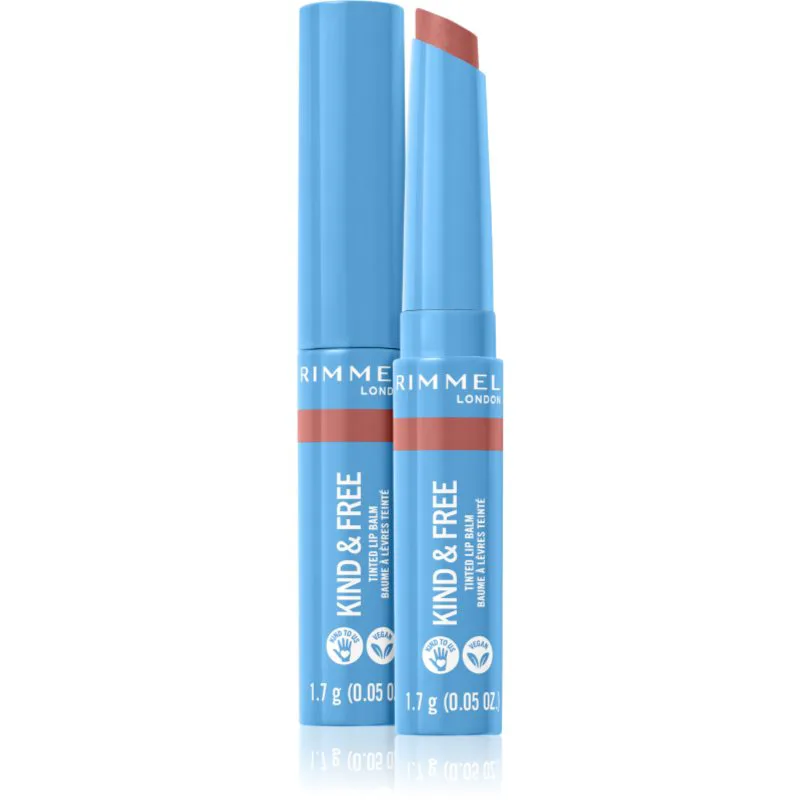 Rimmel Kind & Free βάλσαμο για τα χείλη με χρώμα απόχρωση 002 Apricot Beauty 1,7 γρ