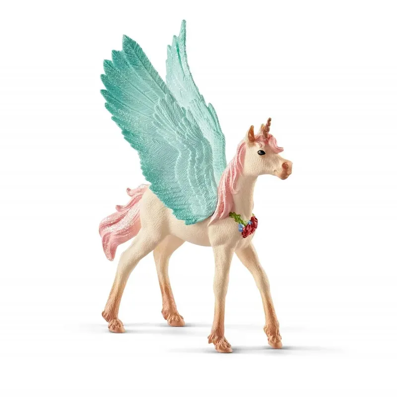 Μινιατούρα Schleich Πήγασος Μονόκερος σε στολίδια, πουλάρι 70575