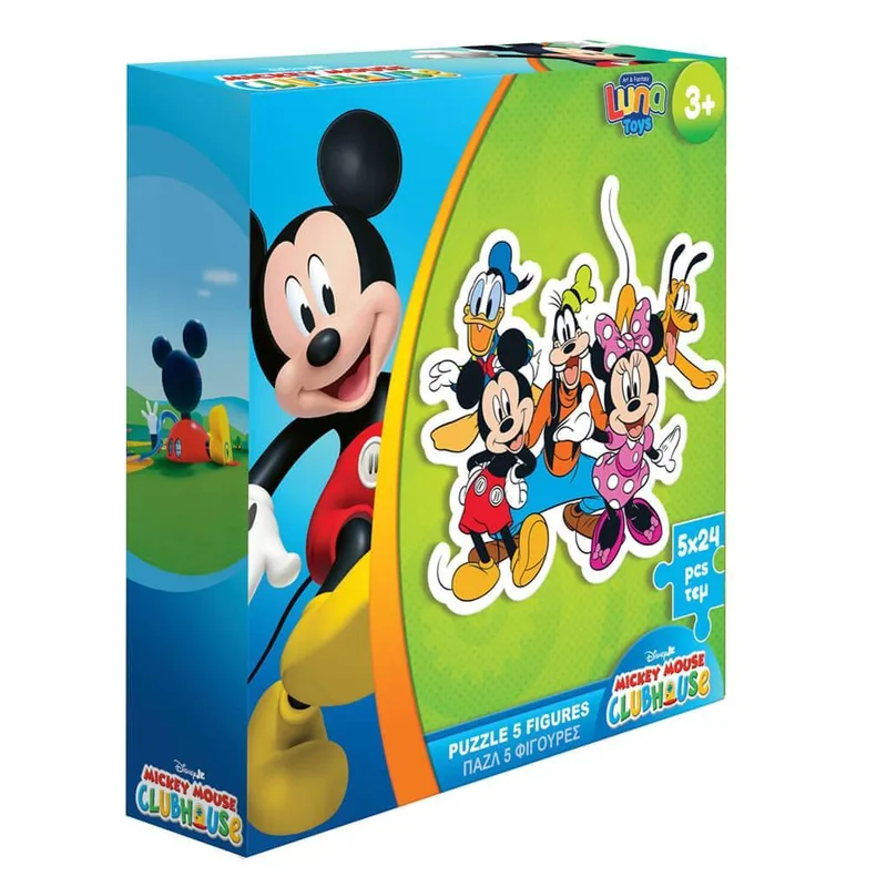 ΠΑΖΛ DISNEY LUNA TOYS 5 ΦΙΓΟΥΡΕΣ 24ΤΜΧ. 26X26X6,5ΕΚ.