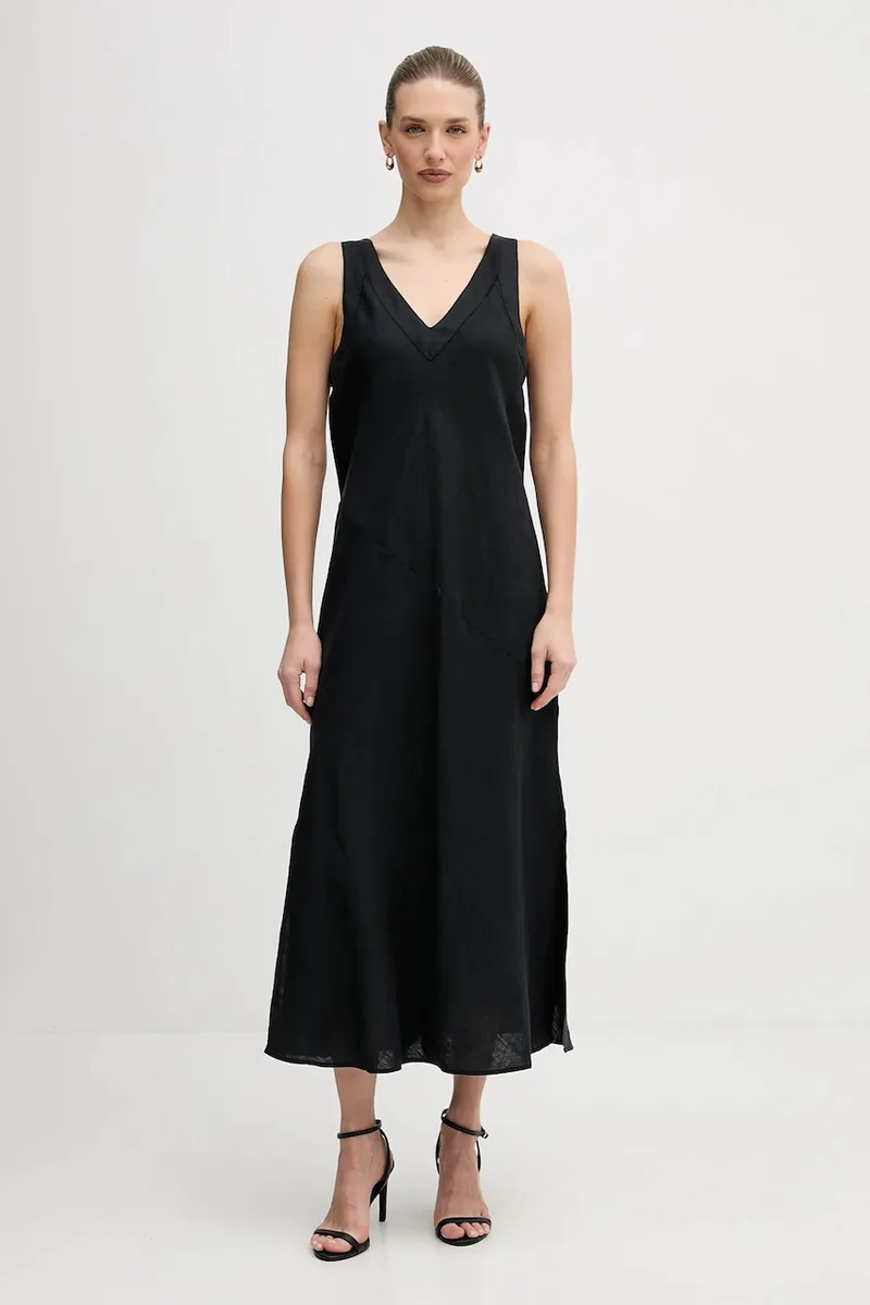 DKNY Λινό φόρεμα Dkny