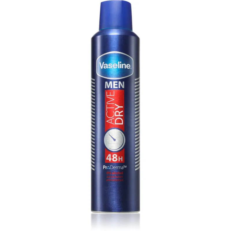 Vaseline Men Active Dry Antiperspirant αντιιδρωτικό σε σπρέι για άντρες 250 ml