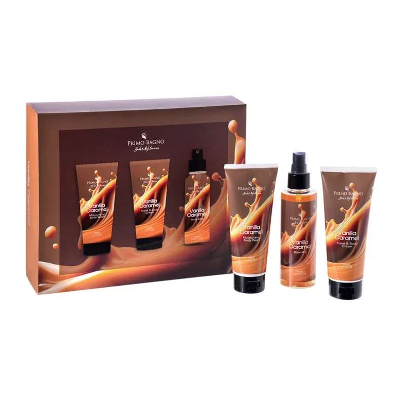 Beauty Box Vanilla Caramel Body Lotion 100ml & Body Wash 100ml & Body Mist 150ml