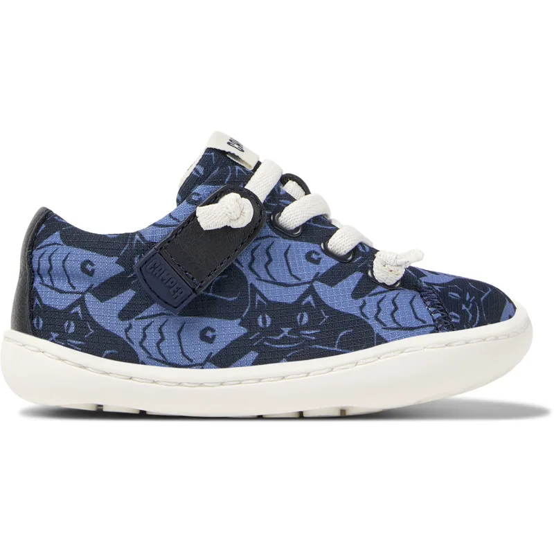CAMPER Peu - Smart casual παπουτσια Για Firstwalkers - Μπλε, Μέγεθος 26, Cotton fabric/Smooth leather