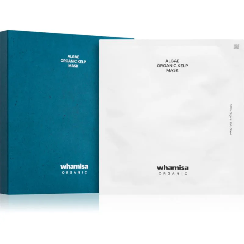 WHAMISA Algae Organic Kelp Mask βαθιά αποκατστατική μάσκα με φύκια 5 τμχ
