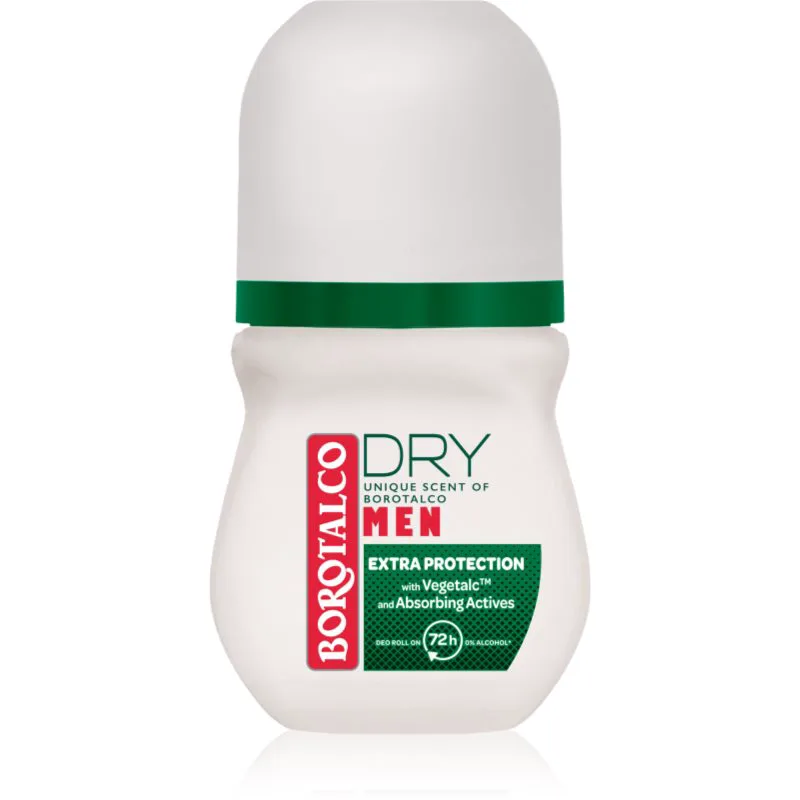 Borotalco MEN Dry αποσμητικό ρολλ-ον μπίλια 72 ώρες αρώματα Original 50 ml
