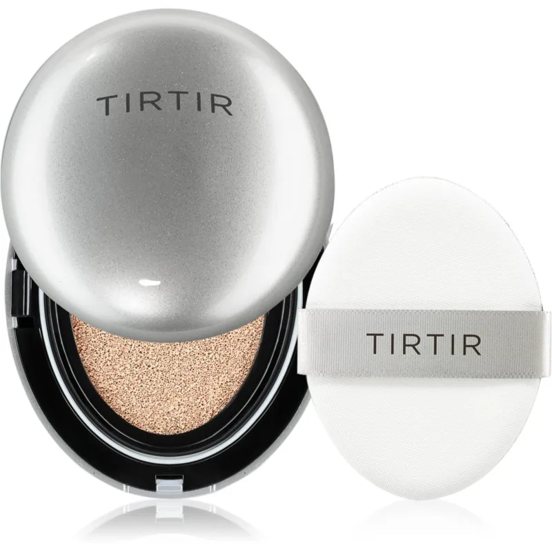 TIRTIR Mask Fit Aura Cushion ενυδατικό make-up σε σφουγγαράκι για λαμπρή επιδερμίδα απόχρωση 23N Sand 18 γρ