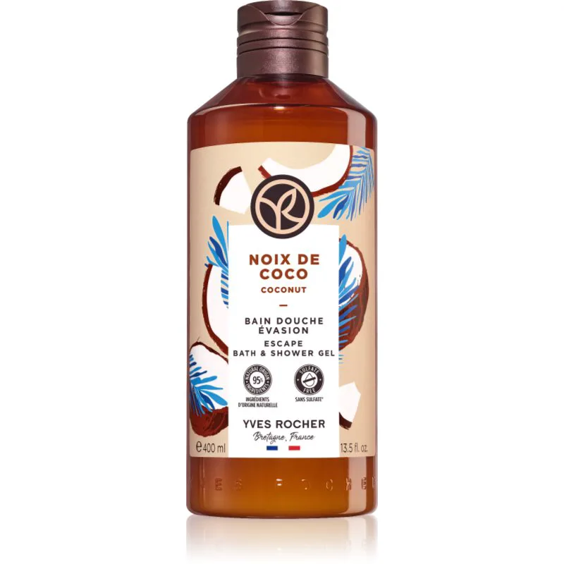 Yves Rocher Bain de Nature θρεπτικό τζελ για ντους Coconut 400 ml