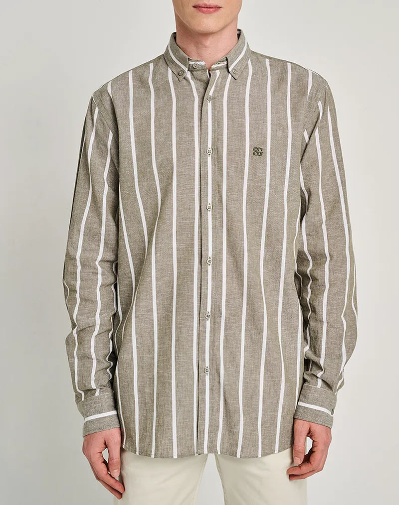 STAFF Fleet 1 Man Shirt Longsleeve 70%Co 30%Lin 61-008.055-Ν0000 Multi