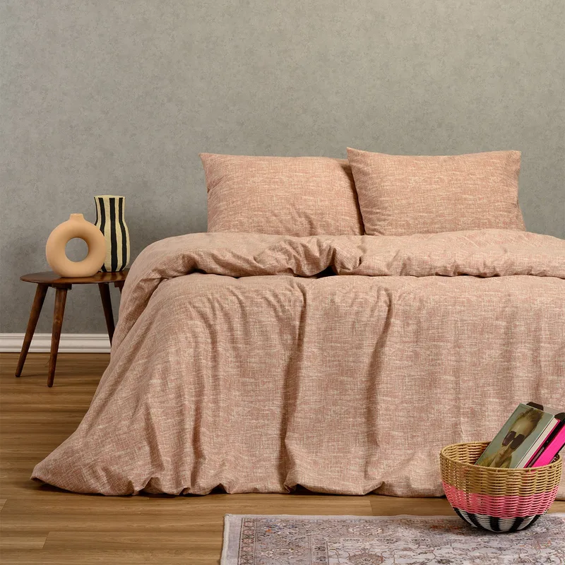 Σεντόνια Φανελένια King Size (Σετ) 270X260 Melinen Winter Farrel Apple Χωρίς Λάστιχο (270x260)