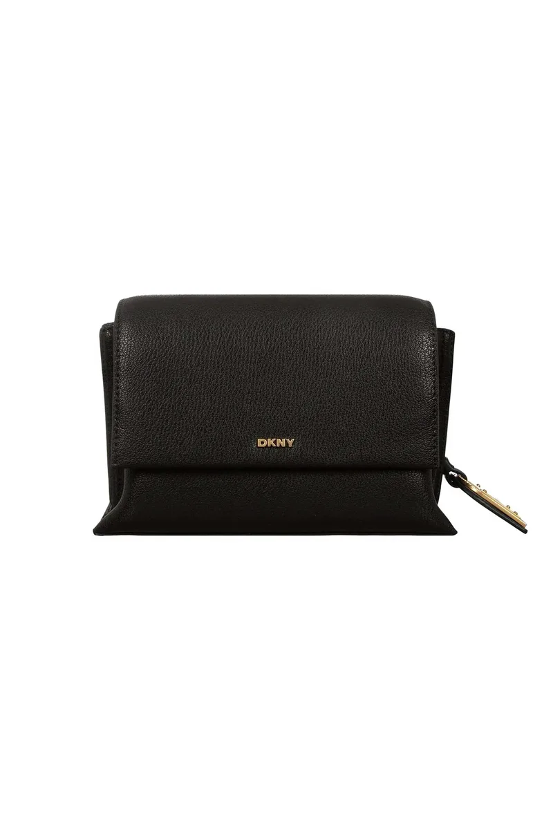 DKNY γυναικεία δερμάτινη τσάντα crossbody "Alya" - R533CM01 Μαύρο