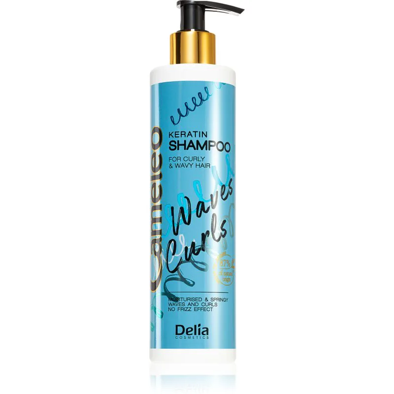 Delia Cosmetics Cameleo Fale Loki σαμπουάν για σγουρά και σπαστά μαλλιά με κερατίνη 250 ml