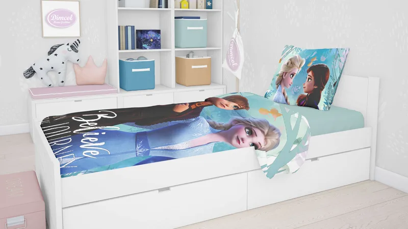 Σετ Παπλωματοθήκη Μονή Dimcol Frozen 980 Digital Print 160x240