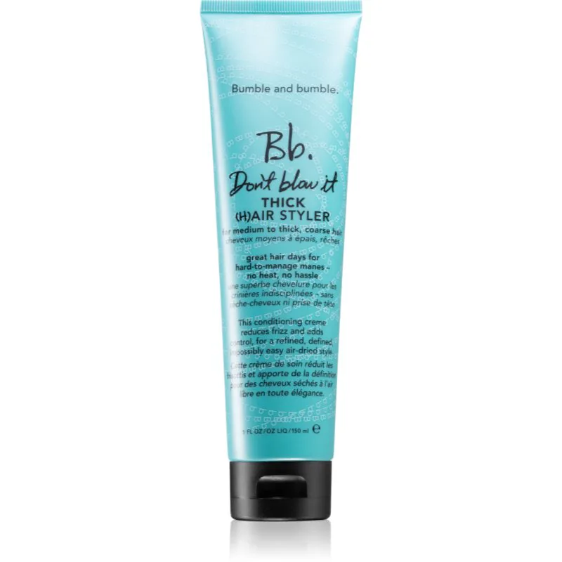 Bumble and bumble Don't Blow It Thick (H)air Styler ενυδατική φροντίδα χωρίς ξέβγαλμα για σκληρές τρίχες μαλλιών 150 ml