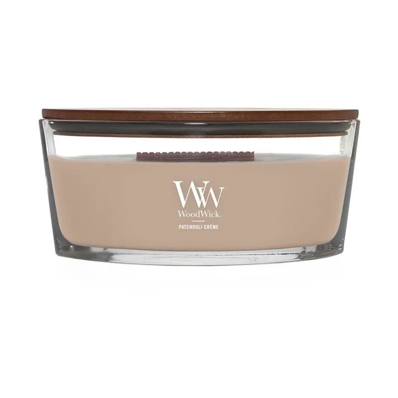 Woodwick Elipse Candle Patchouli Creme Universal