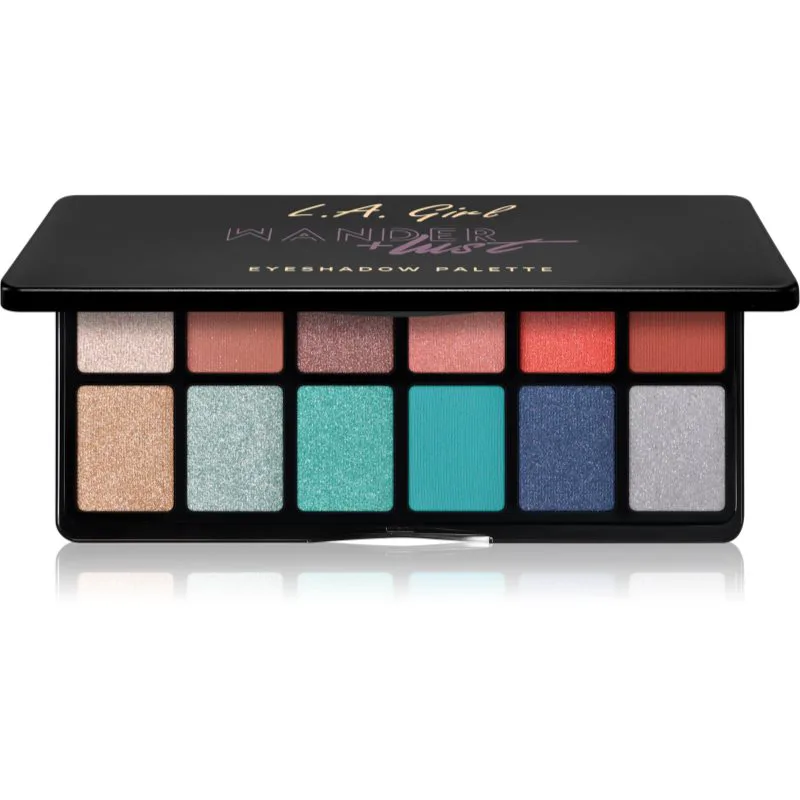 L.A. Girl Cosmetics Fanatic Παλέτα σκιών για τα μάτια απόχρωση Wanderlust 12x1 γρ