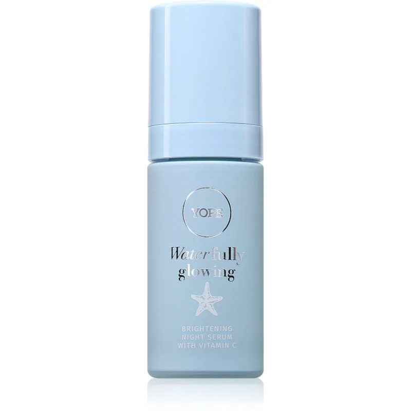 Yope Waterfully Glowing Brightening Night Serum λαμπρυντικός ορός με βιταμίνη C 30 ml