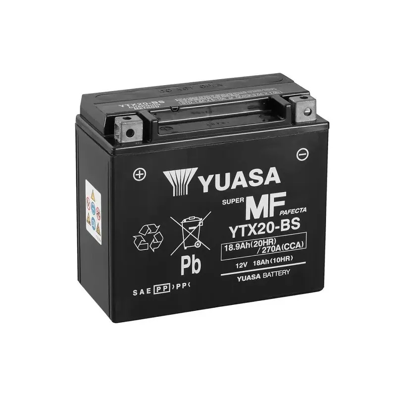 Μπαταρία Μοτοσυκλέτας YUASA YTX20-BS 12V 18Ah