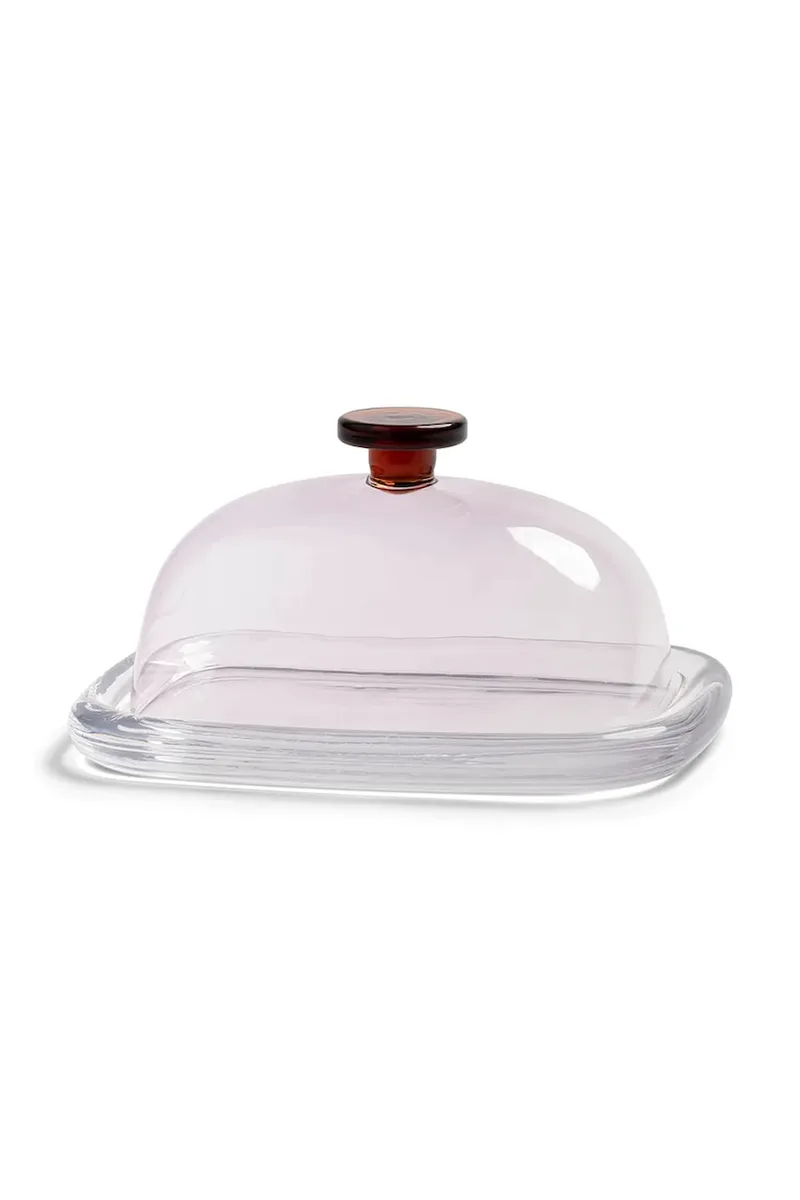 K Amsterdam βουτυροδοχείο από χρωματισμένο γυαλί 19 x 12,5 x 10 cm