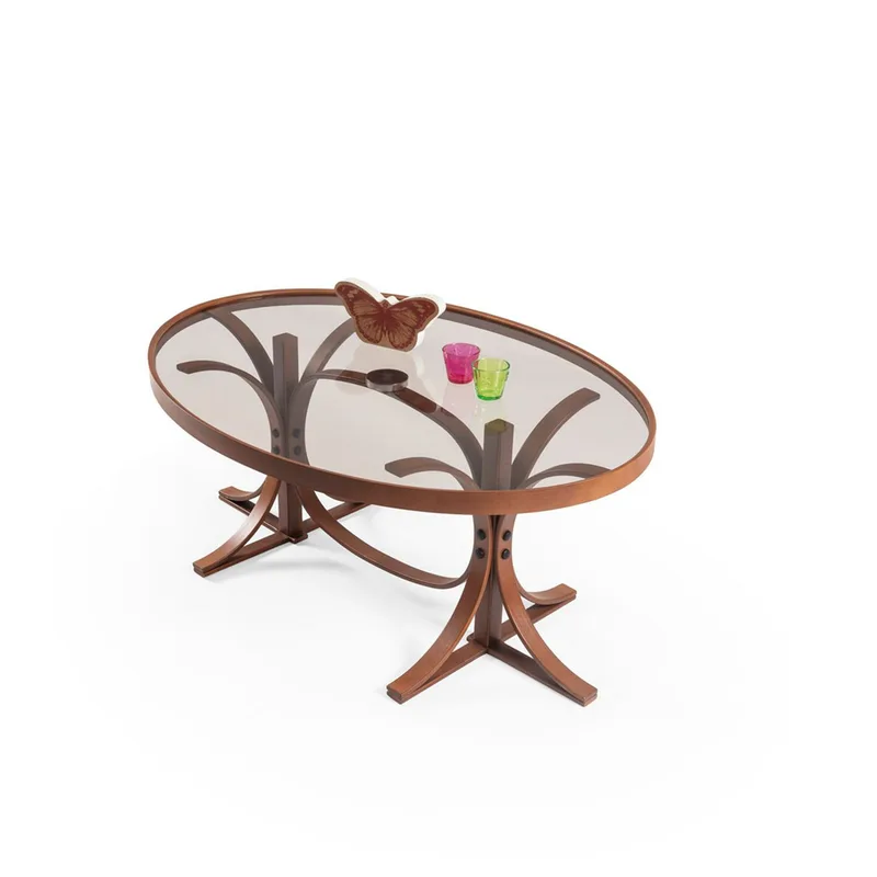 Τραπεζάκι Σαλονιού Buket - Walnut 643Mrl1110 (112x47x78 cm)