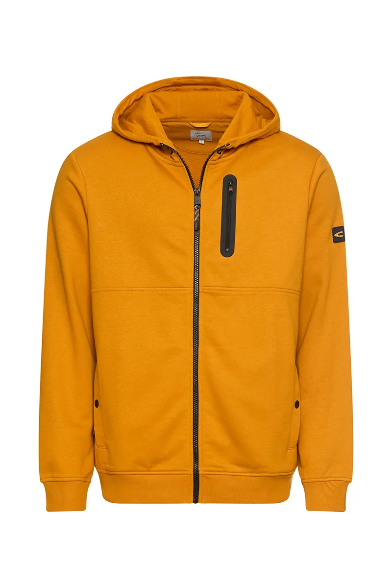 ΑΝΔΡΙΚΟ ΦΟΥΤΕΡ ΖΑΚΕΤΑ CAMEL ACTIVE FULL ZIP HOODIE ΚΑΝΟΝΙΚΗ ΓΡΑΜΜΗ ΚΙΤΡΙΝΟ
