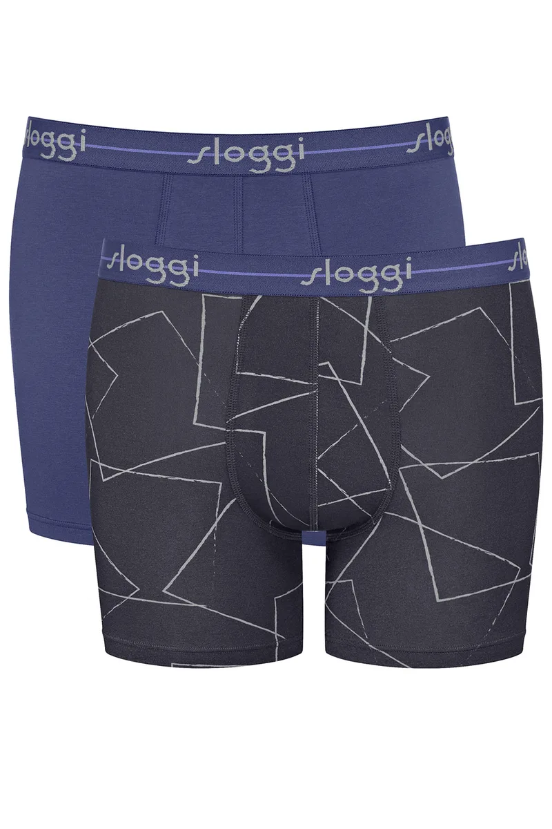 Sloggi ανδρικά μποξεράκια με μακρύ πόδι Men Start Short (Συσκ. 2 τεμαχίων)-10206948-0032