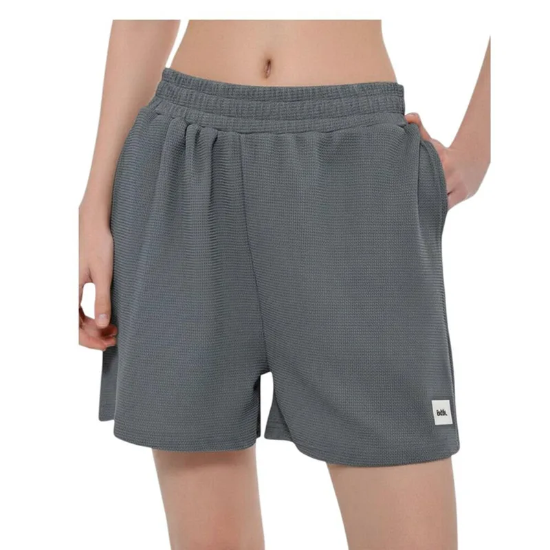 Body Talk W Waffle Shorts Steel (1261-905805-00509)
