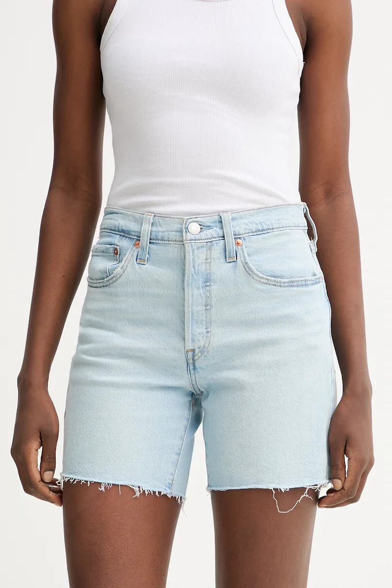 Levi's σορτς γυναικεία ντένιμ 501® MID THIGH