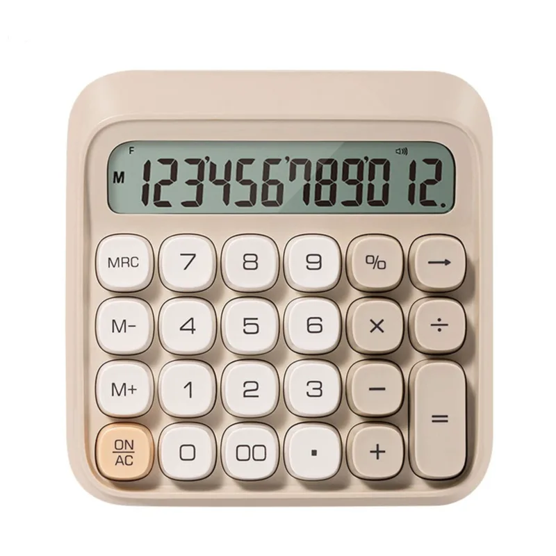 Αριθμομηχανή Μπαταρίας 12 Ψηφίων Deli 3-key Memory13x13.3x2.7cm Γκρι Μ36