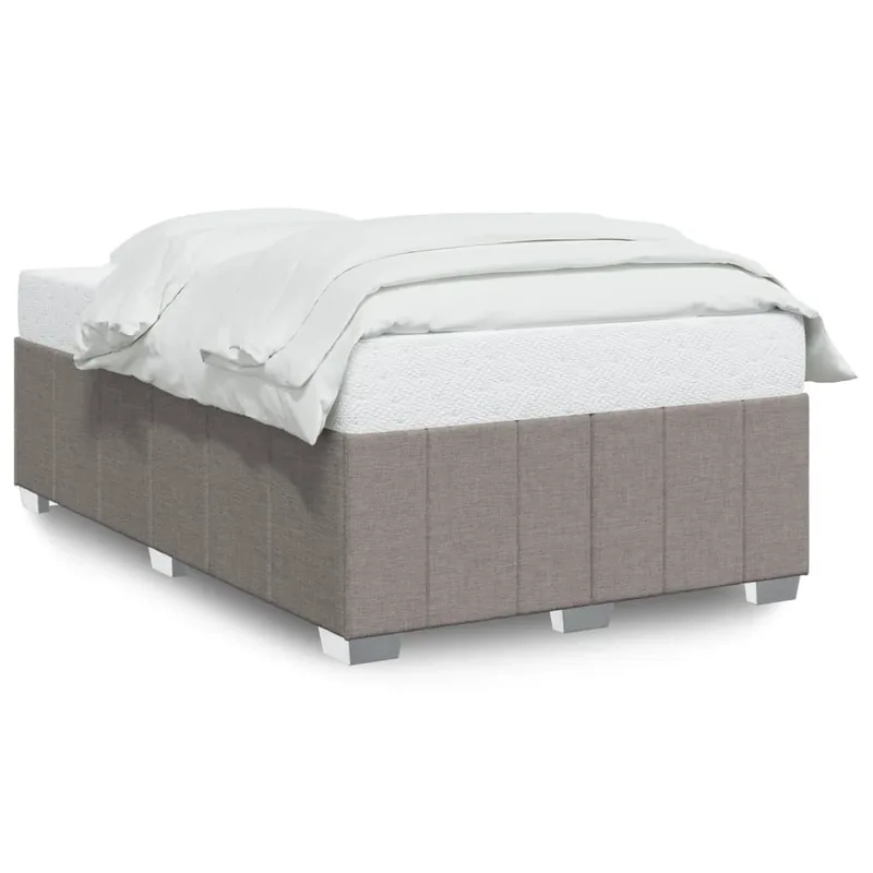 vidaXL Σκελετός Κρεβατιού Χωρίς Στρώμα Taupe 120x200 εκ. Υφασμάτινο