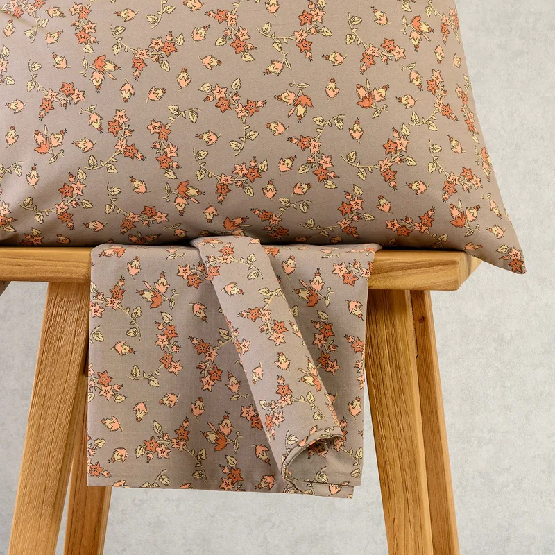 Σεντόνι King Size (Σετ 3 Τμχ) 180X200+32 Melinen Casual Cesare Apricot Με Λάστιχο (180x200+32)