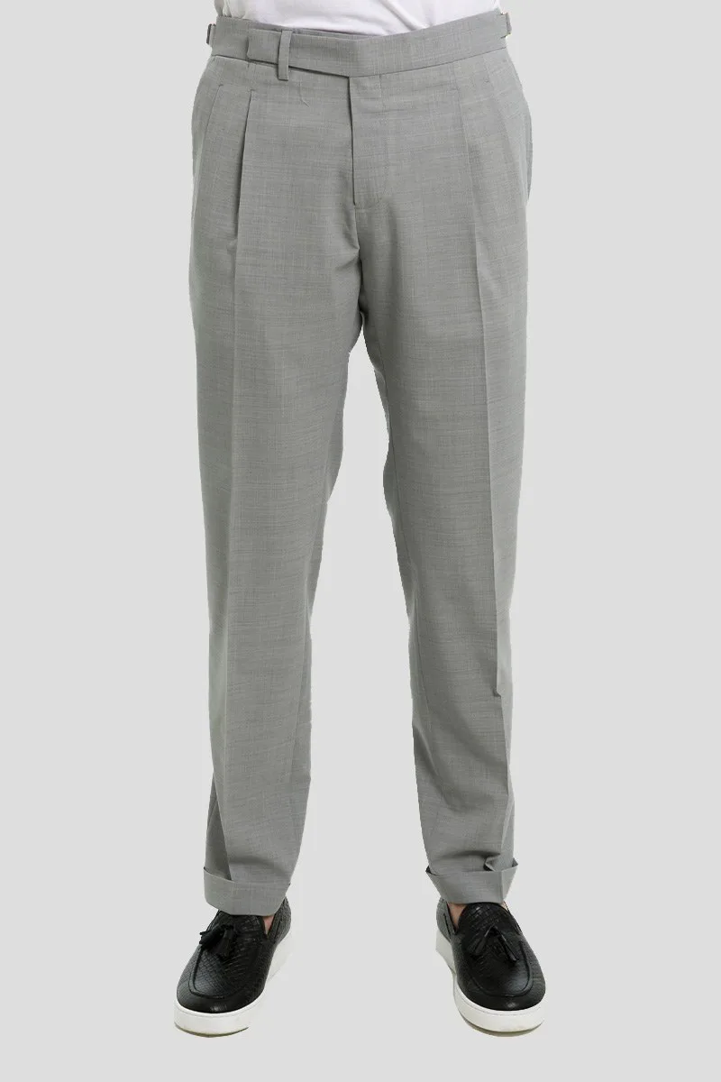 BRIGLIA Ανδρικό Γκρι Ice Grey Fitted Trousers
