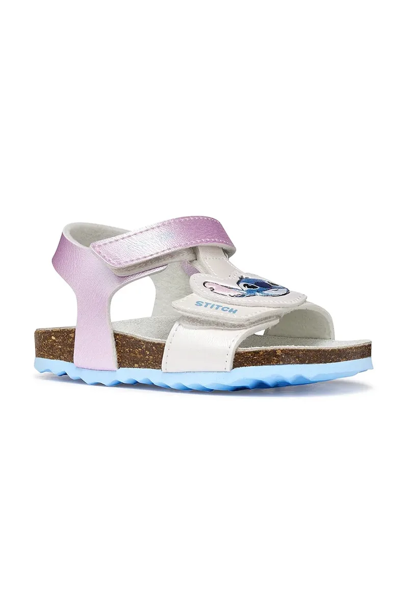 Geox σανδάλια με ανοιχτά δάχτυλα παιδικά SANDAL CHALKI x Lilo & Stitch