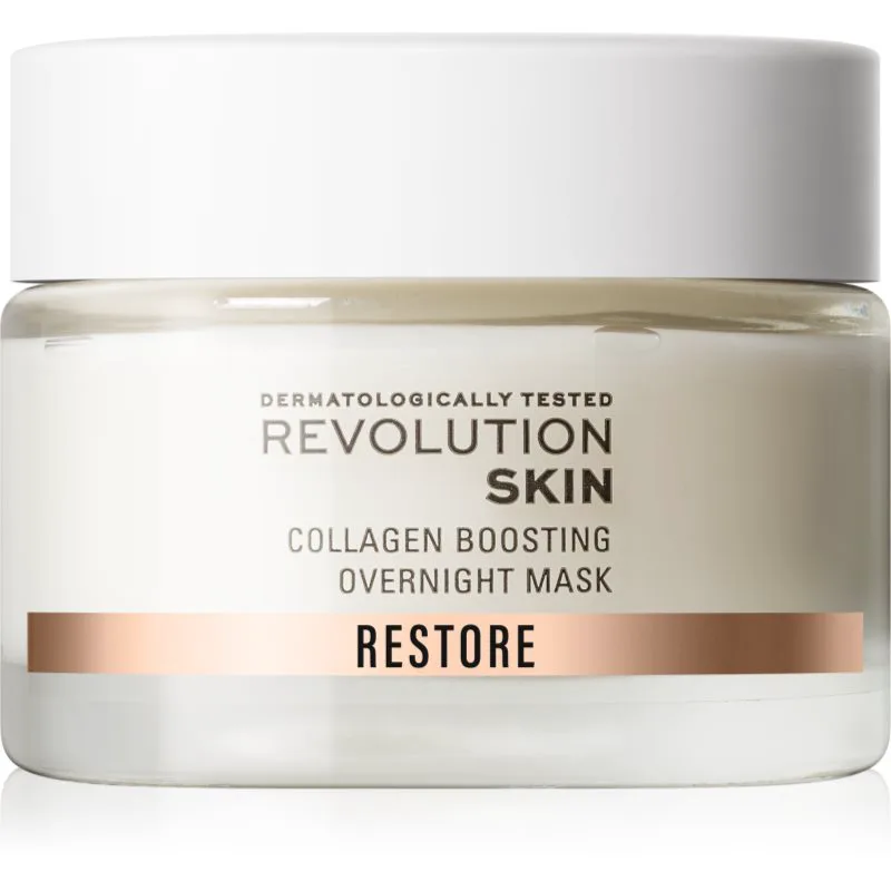 Revolution Skincare Restore Collagen Boosting αποκαταστατική κρεμώδη μάσκα νύχτας για ενίσχυση της παραγωγής κολλαγόνου 50 ml