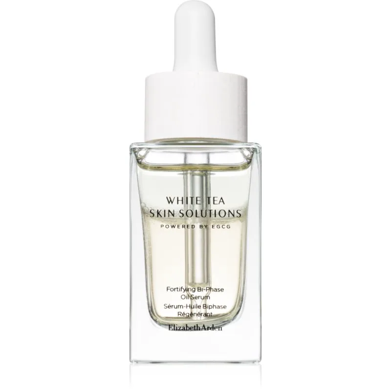 Elizabeth Arden White Tea Skin Solutions Fortifying Bi-phase Oil Serum ελαιώδης ορός για θεραπεία επιδερμίδας δύο φάσεων για γυναίκες 30 ml