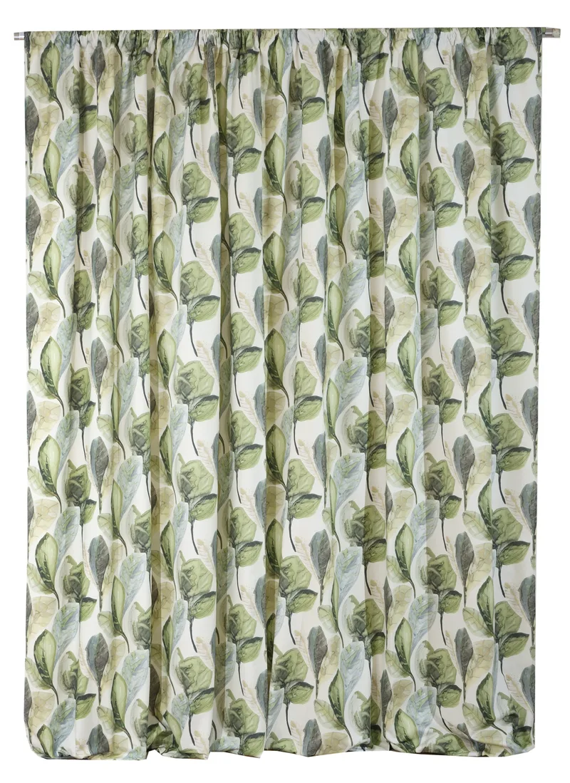 Κουρτίνα με Τρέσα 140x270 Aquarella 4 Green