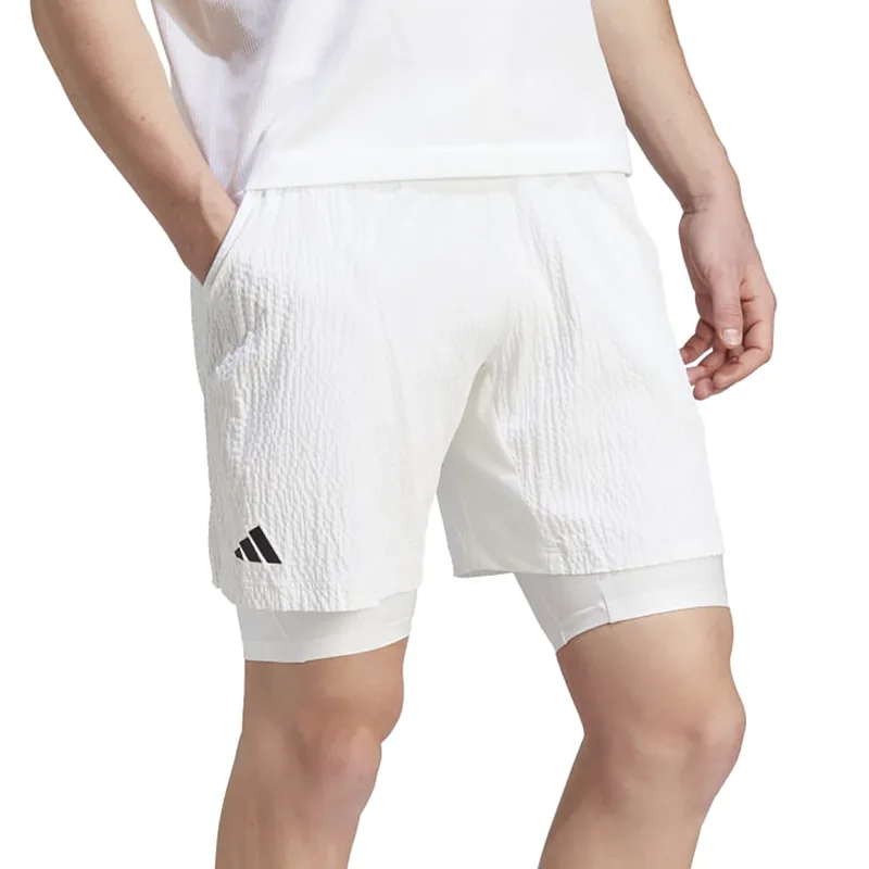 adidas Aeroready 2 in 1 Seersucker Pro Men's Tennis Shorts