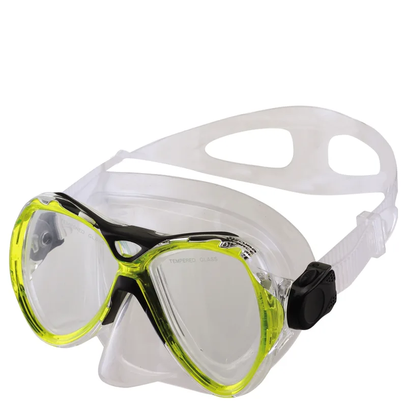 Μάσκα Θαλάσσης Σιλικόνης XDive Vision Διάφανο/Κίτρινο 61108