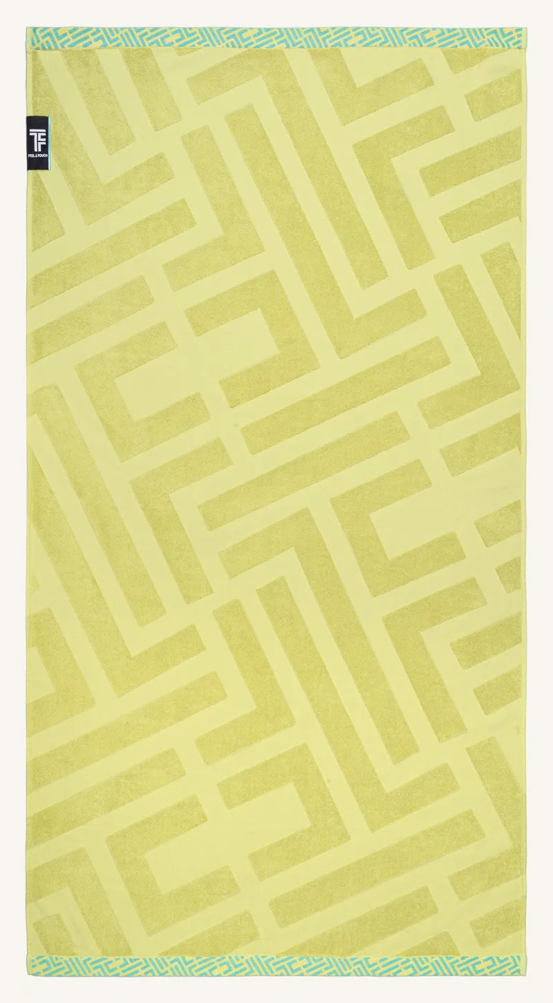 Πετσέτα Θαλάσσης Βαμβακερή 90x180εκ. Fresh Lime Feel and Touch (Ύφασμα: Βαμβάκι 100%, Χρώμα: Lime) - Feel and Touch - 5206480649820