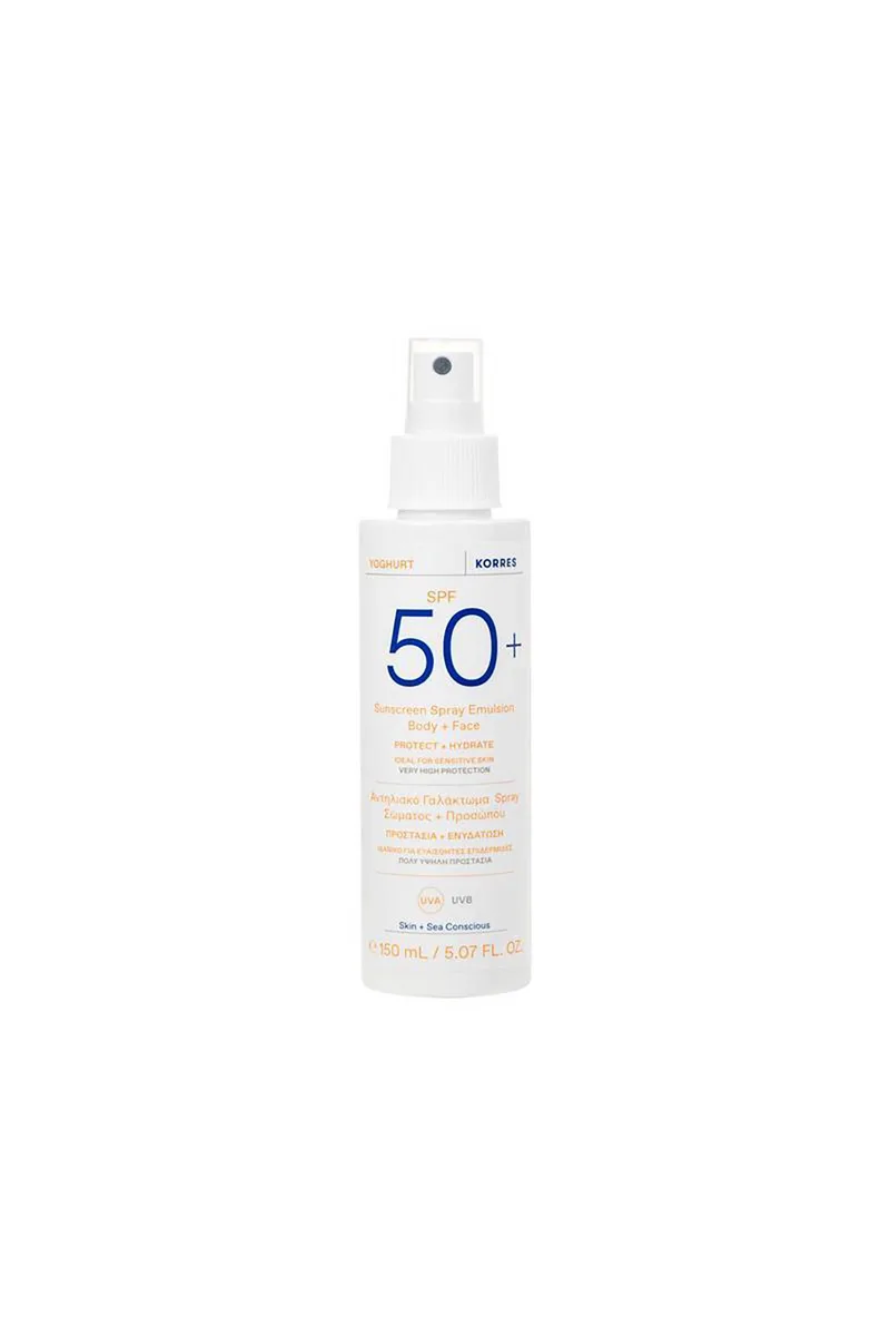 Korres Αντηλιακό Γαλάκτωμα Spray Σώματος + Προσώπου SPF 50+ 150 ml - 21013606