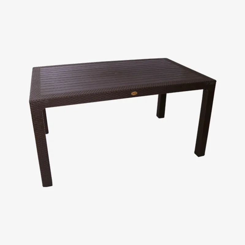 ΤΡΑΠΕΖΙ ΚΗΠΟΥ ITALY 90x150 ΠΟΛΥΠΡΟΠΥΛΕΝΙΟΥ RATTAN 55120 - ΚΑΦΕ