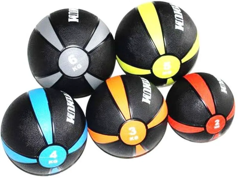ΜΠΑΛΑ OPTIMUM MEDICINE BALL ΜΑΥΡΗ/ΓΚΡΙ (6 KG)