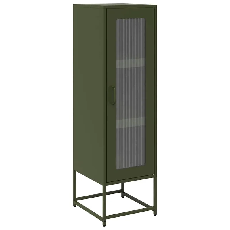 vidaXL Highboard ΕλαιοπΟ�άσινο 36x39x123 cm Ατσάλι Ο�Ο…Ο‡Ο�ής Ξλασης