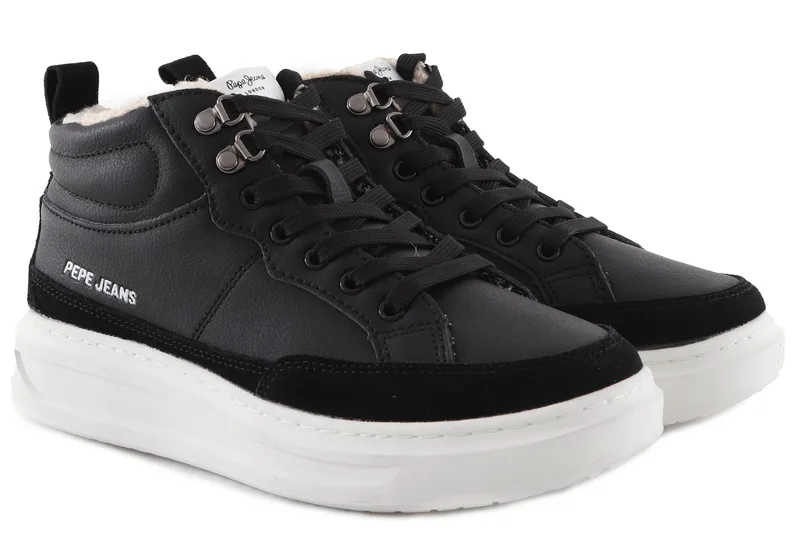 Sneaker Pepe Jeans Abbey Suede PLS30928-999-BLACK Γυναικείο