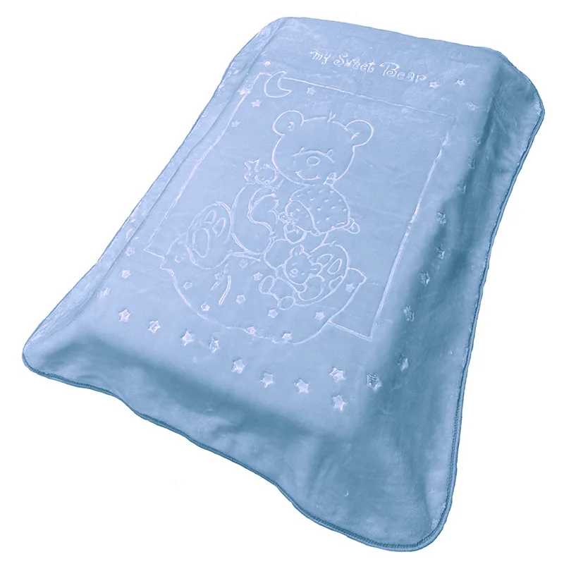 Κουβέρτα Βελουτέ Κούνιας 110X140 Dimcol Sweet Bear 11 (110x140)