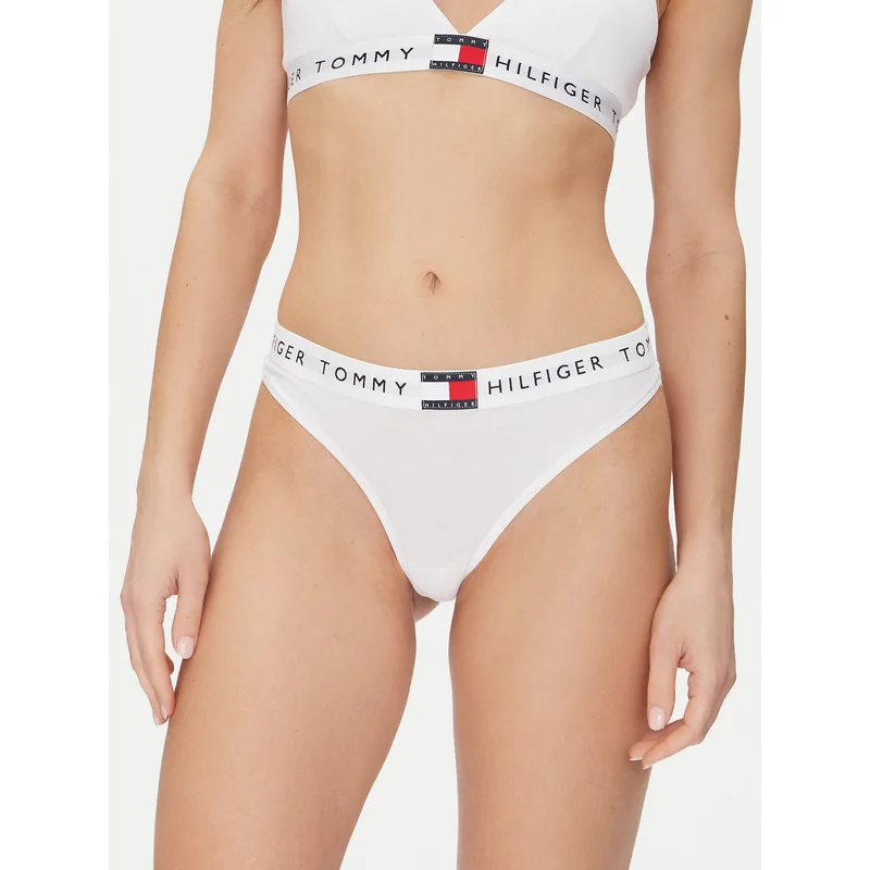 Tommy Hilfiger Στρίνγκ UW0UW06039 Λευκό