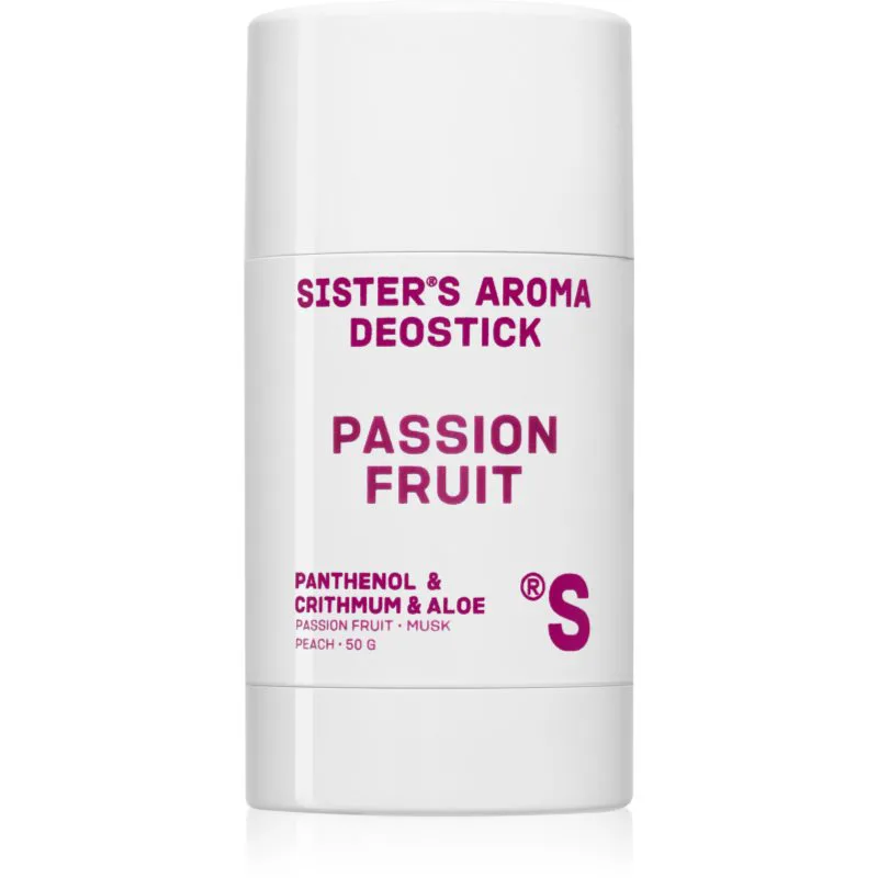 Sister's Aroma Passion Fruit Deostick στερεό αποσμητικό ενάντια στην δυσοσμία και τον ιδρώτα 50 γρ