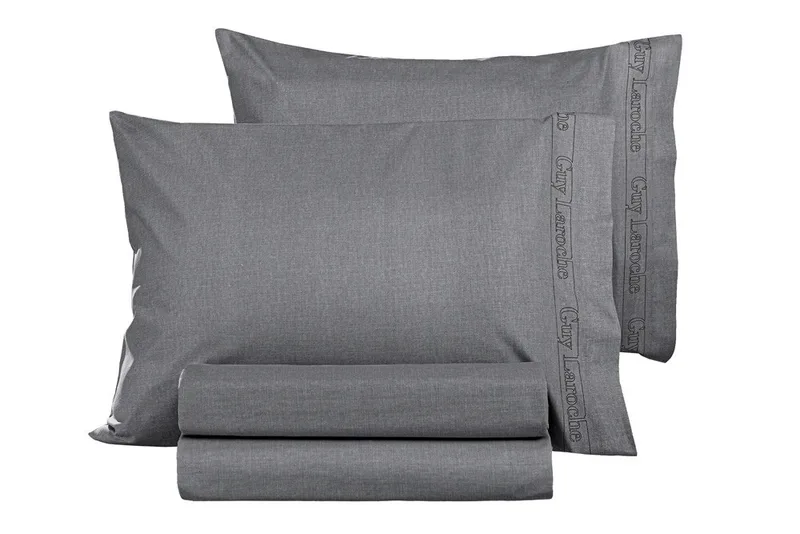 Σετ Μαξιλαροθήκες 2 Τεμαχίων Guy Laroche Color Plus Anthracite 50x70