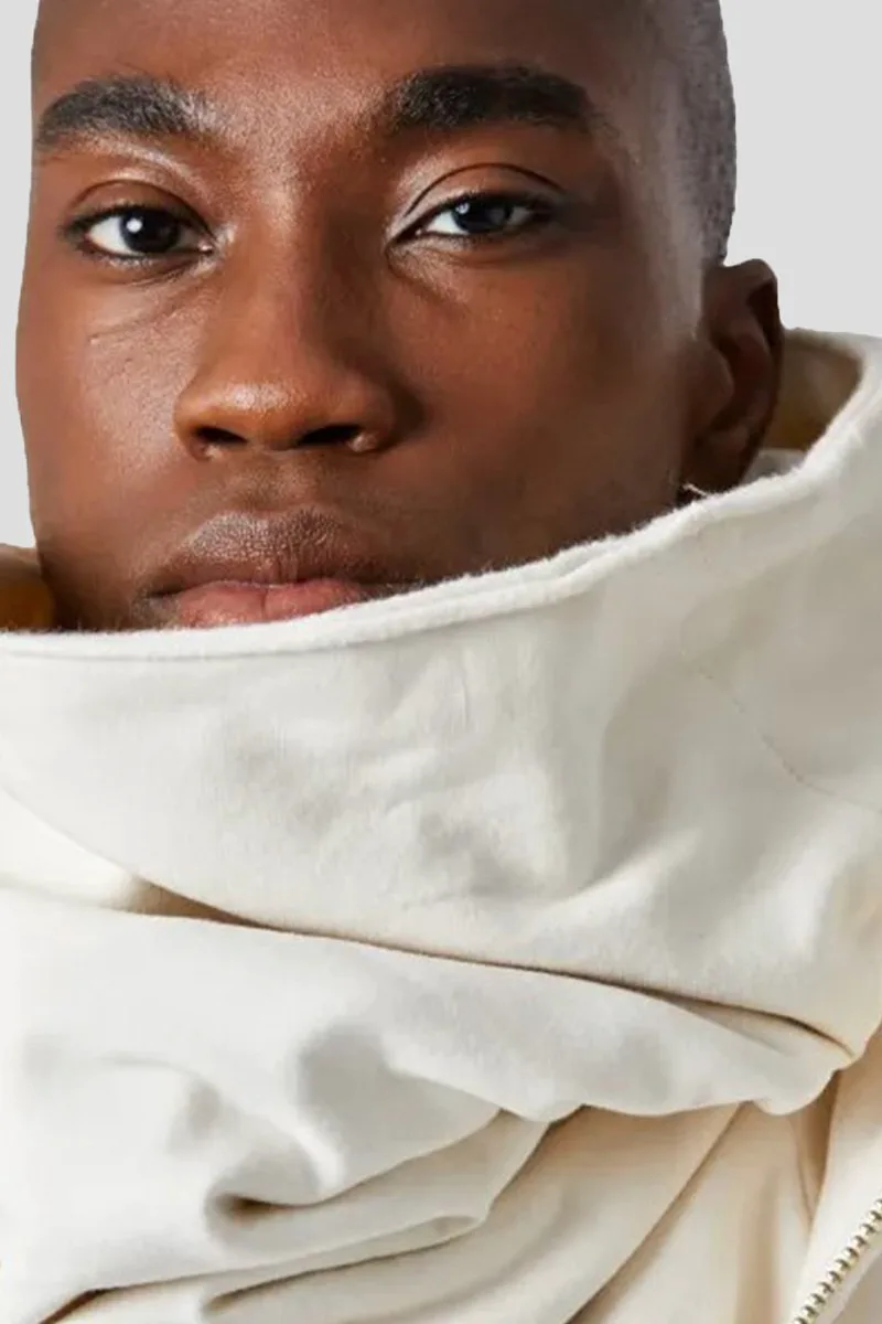 THOM KROM Ανδρικό Λευκό White Tube Scarf
