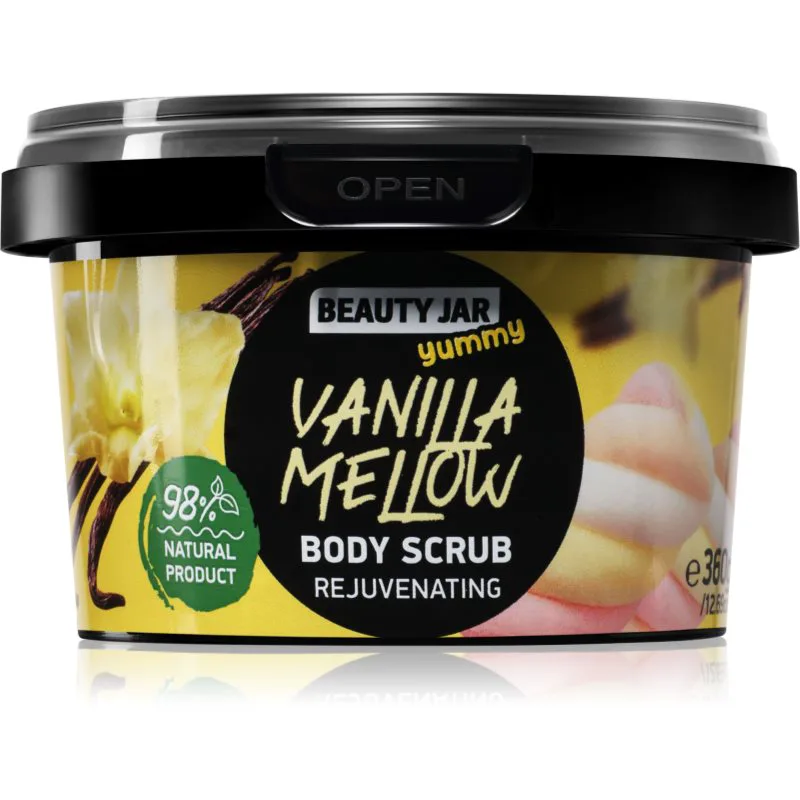 Beauty Jar Yummy Vanilla Mellow απαλό Scrub με αναζωογονητικά αποτέλεσματα 360 γρ